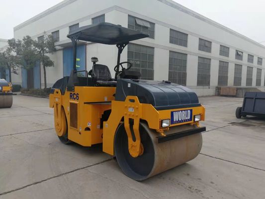 Gegliederter Rahmen, der einzelne Trommel-Rolle 6000kg Mini Road Roller vibriert