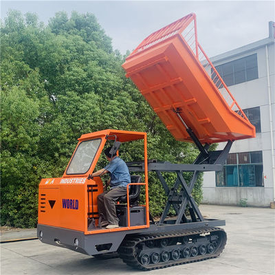 Garten-Selbst, der Mini Dumper Crawler Type With-Aufzug-Behälter belädt