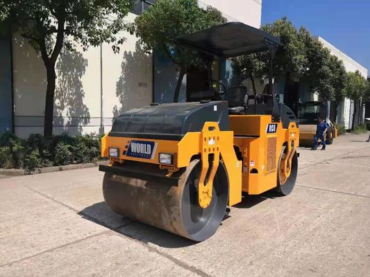 Gegliederter Rahmen, der einzelne Trommel-Rolle 6000kg Mini Road Roller vibriert