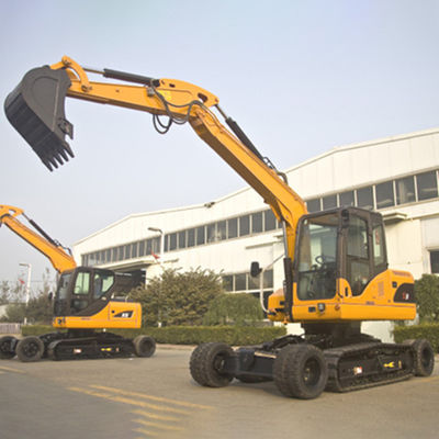 Hydraulischer Rad-Kettenbagger Flexible Operation 8 Ton Mini Excavator