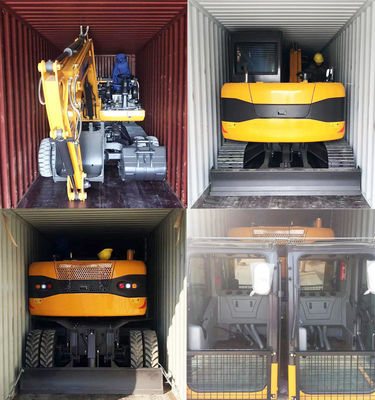 Hydraulischer Rad-Kettenbagger Flexible Operation 8 Ton Mini Excavator