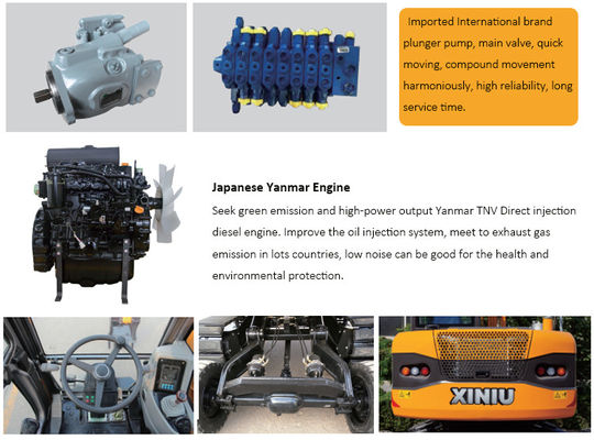 Integrierter Rad-Kettenbagger 10 12 Ton Digger Mini Crawler Excavator
