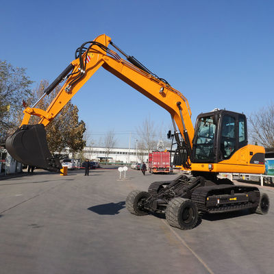 Gelber Rad-Kettenbagger 9 Ton Hydraulic Compact Excavator
