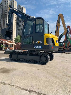 Landwirtschaftlicher Mini Crawler Excavator 3.8m Max Digging Depth Equivalent To KOMATSU Pc60