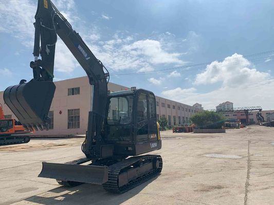 Landwirtschaftlicher Mini Crawler Excavator 3.8m Max Digging Depth Equivalent To KOMATSU Pc60