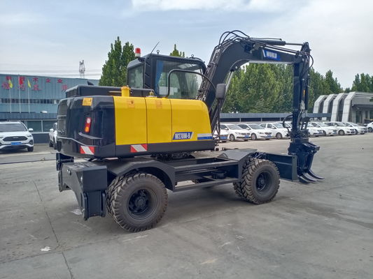 China-Mechaniker Wheel Type Excavator mit halten sich für Holz oder Gras fest