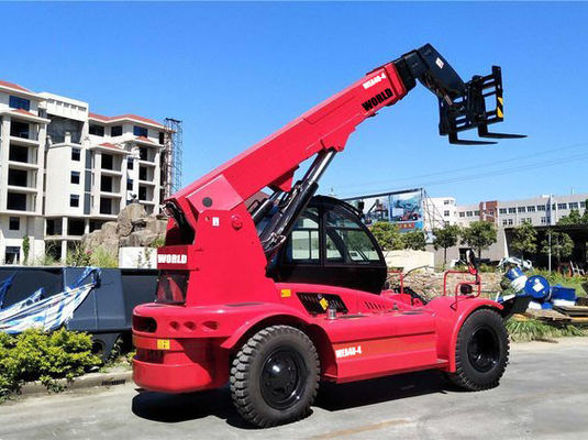 Gabelstapler unwegsamen Geländes des Welt5ton mit Bescheinigungs-Teleskoplader