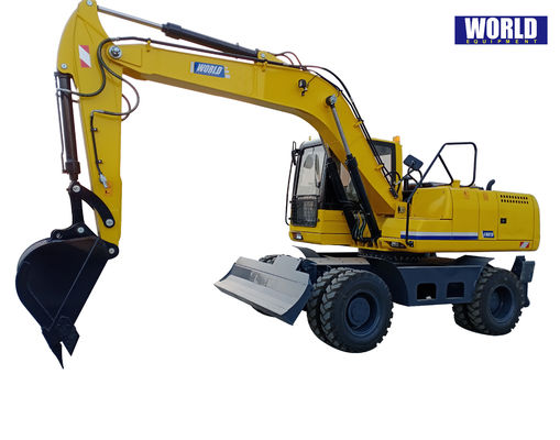 China-Mechaniker Wheel Type Excavator mit halten sich für Holz oder Gras fest