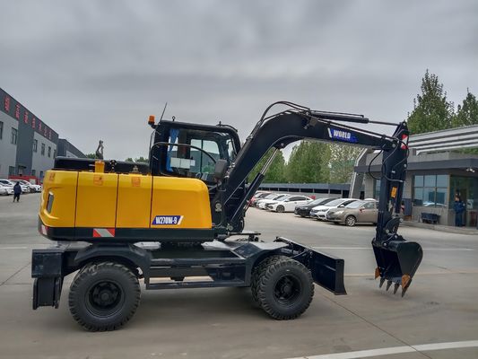China-Mechaniker Wheel Type Excavator mit halten sich für Holz oder Gras fest