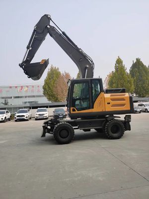 Mini-Log Grapple Wheel Backhoe Bagger 0,6cbm bis 0,8cbm für die städtische Technik