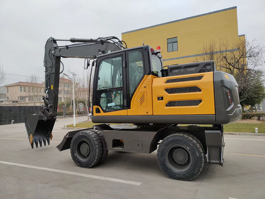 Mini-Log Grapple Wheel Backhoe Bagger 0,6cbm bis 0,8cbm für die städtische Technik