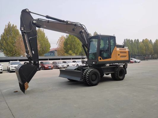 Mini-Log Grapple Wheel Backhoe Bagger 0,6cbm bis 0,8cbm für die städtische Technik
