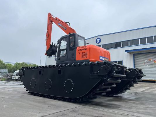 China Top-Marke nicht genutzte Amphibienbagger HK150SD mit 0,25 M3 Flussreinigungsmaschine Langstrecken-Boom