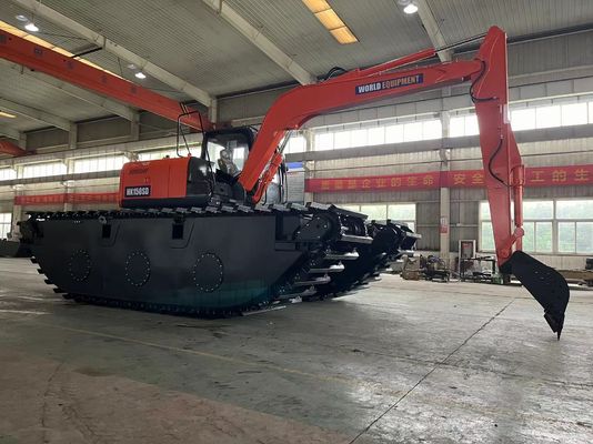 WELT Amphibienbagger HK150SD mit 0,25 bis 0,5 M3 Flussreinigungsmaschine Langstrecken-Boom