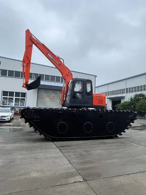 1300 mm Pontoon Breite Bagger im Fluss für schwere Anwendungen und Projekte