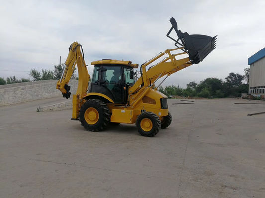 Vierradantrieb-Vertrags-Baggerlader 8200kg Front Loader Backhoe