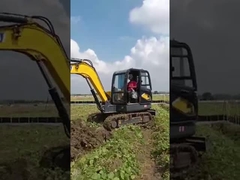 2200kw Mini Crawler Excavator Yellow Color Mikro-Mini Excavator